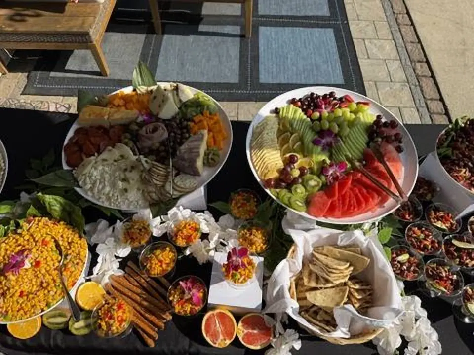 Fruit, cheese, and grazing platters