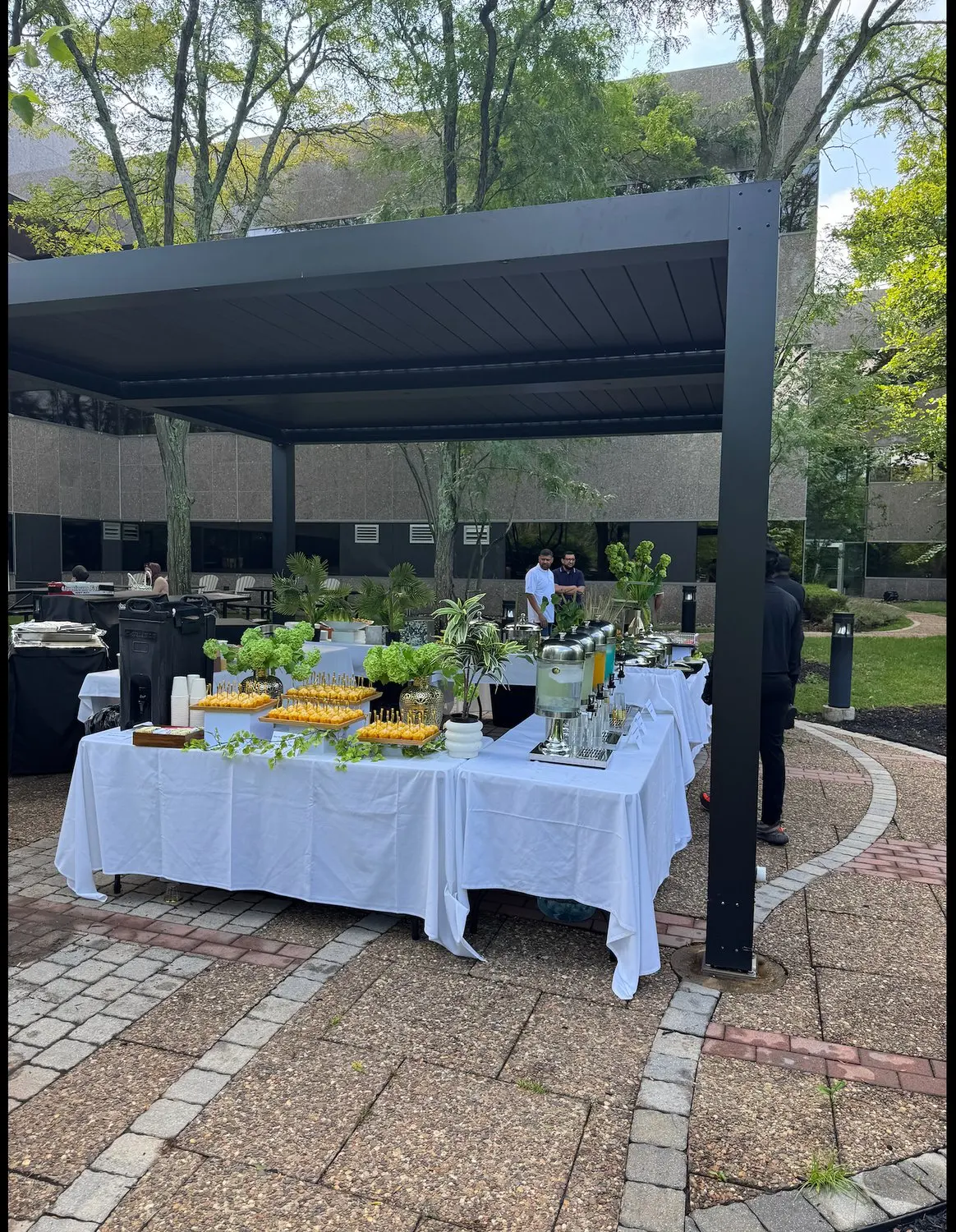 Chai Chenak Catering — outdoor corporate campus catering setup
