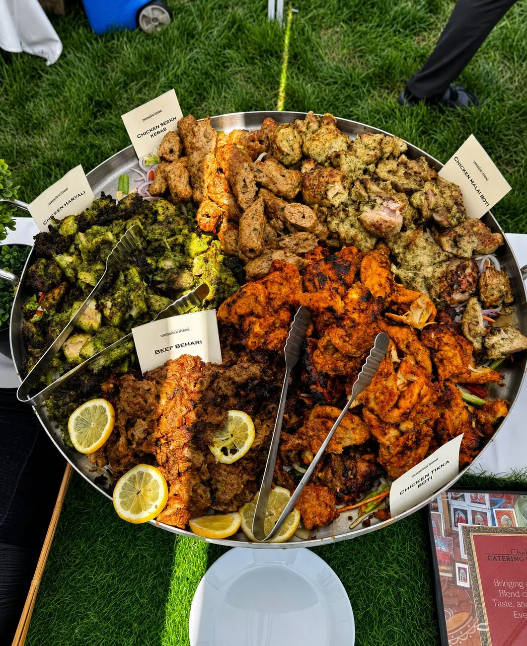A barbecue platter ready to share